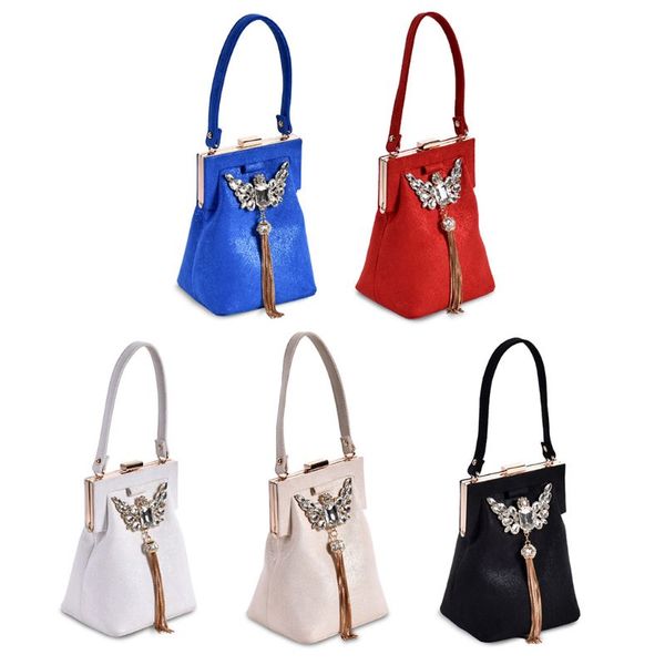 

women lady tassel handbag bridal clutch party wedding prom phone pouch purse evening bag a69c