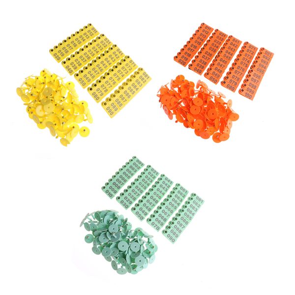 

pig sheep rabbit goat cattle cow ear tag signs with word ear laser typing copper head earrings farm animal identification card