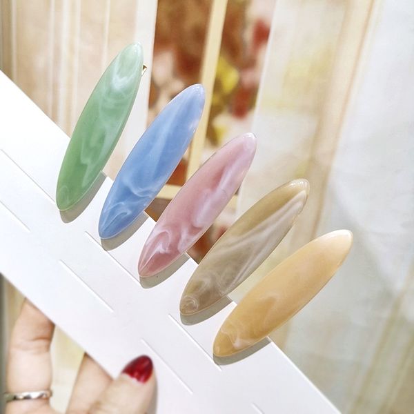 

trendy acrylic hair clip for women korea hollow geometric waterdrop shiny tinfoil sequins hairpin hair accessories barrette 248, Golden;white