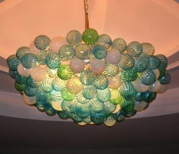 

lamps energy saving light source bubble chandeliers living room lights art decorative multicolor hand blown glass chandelier