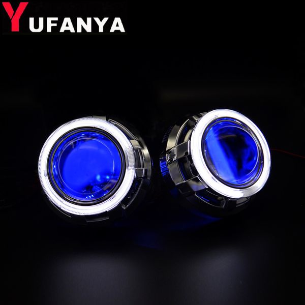 

3.0 inch bi-xenon projector lens shrouds mask for ccfl white angel eyes