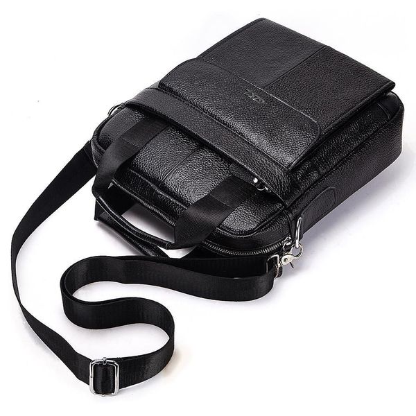 

man genuine leather single shoulder package leisure time more function diagonal business affairs shoulderbag handbag designer tote bag mens