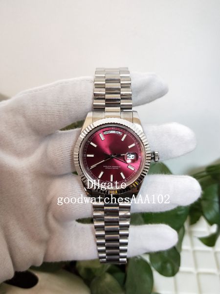 

classic series men's watch watches datejust bp 2813 40mm 36mm red dial sapphire 126333 228238 excellent automatic mens watch watches, Slivery;brown