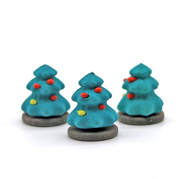 

creative 3d christmas tree eraser removable rubber eraser stationery school supplies papelaria kids penil eraser toy gift -252