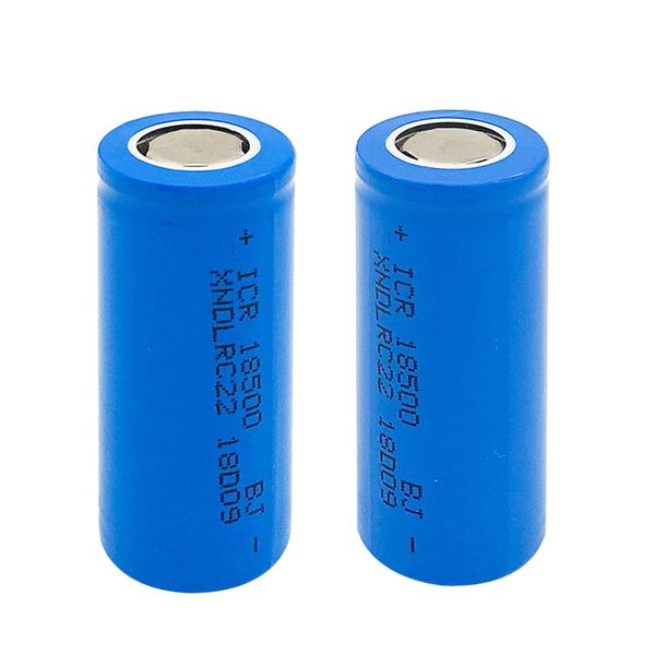 

factory price wholesale 50cps rechargeable 18500 li-po lithium battery 3.7v 1400mah battery for flashlight toy flashlight