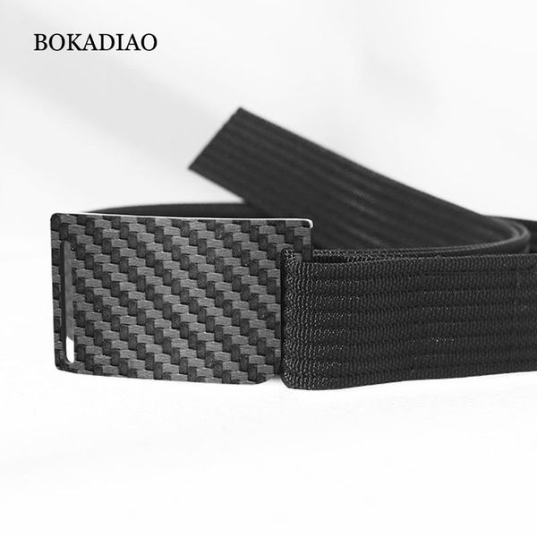 

bokadiao casual jeans belt nylon hypoallergenic carbon fiber buckle men&women canvas belt quick release tactical male strap, Black;brown