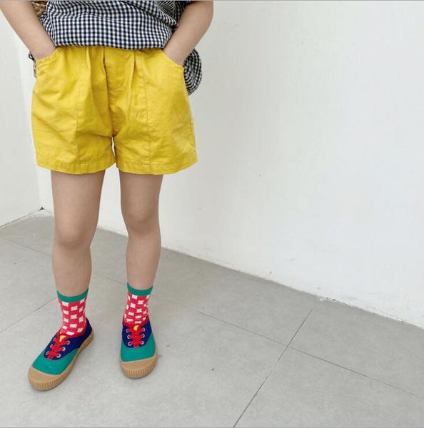 

2020 new arrival girls boys cotton shorts summer kids shorts 2-7 years qa646, Black