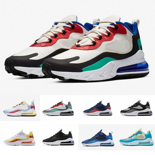 

2019 bauhaus 27c react running shoes women mens designer trainers 270s sneakers optical blue void hyper jade des chaussures schuhe, White;red