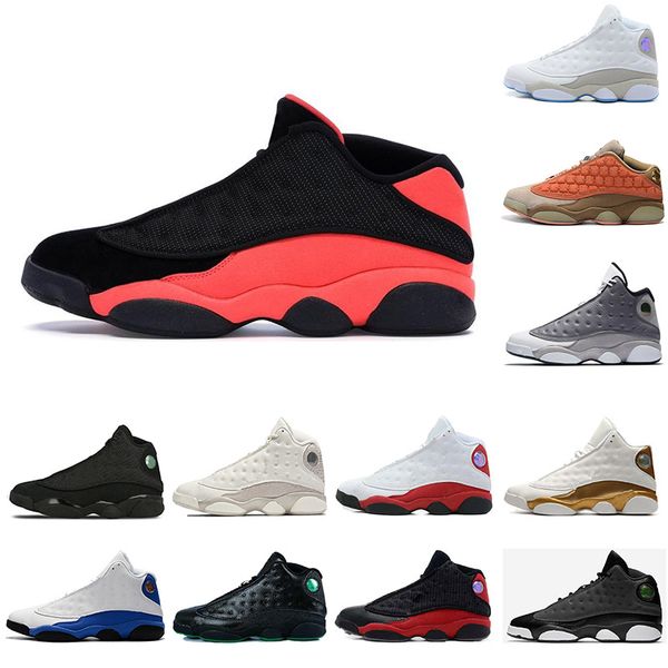 

13s 2019 New Black Infrared 13 Lakers Basketball Shoes Terracotta Blush Chicago DMP Hyper Royal mens women Royal trainers Sneakers 40-47