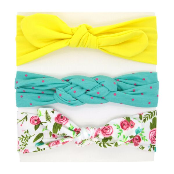 

fashion 3 pcs/set kid girl baby headband toddler lace bow hair band accessories headwear, Slivery;white