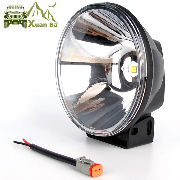 

xuanba 7 inch 45w led work light 4x4 offroad car roof 4wd truck tractor boat trailer utv atv suv 12v 24v spot beam led driving lights