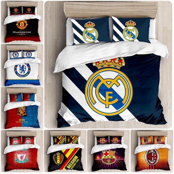 

superstar football team 3d designer bed comforters sets king bedding set three piece set single double king plus boys' sports series 011