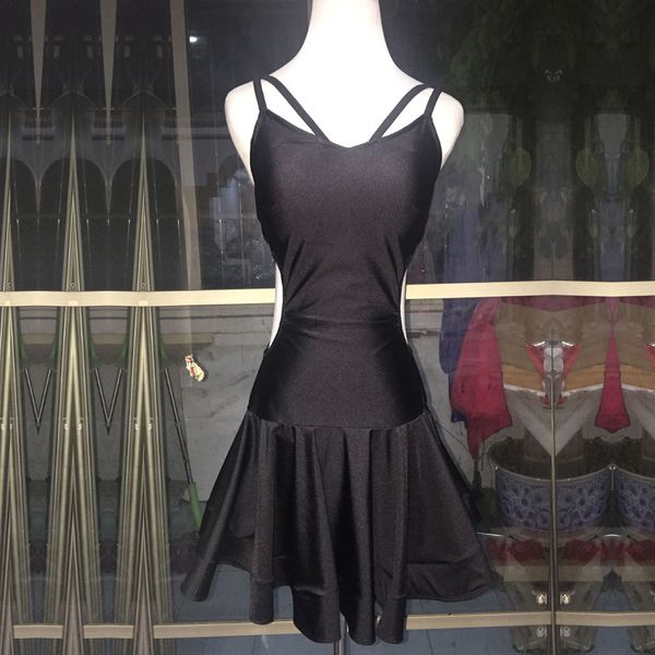 

latin dance dress woman 2019 new performance latin dance skirt salsa tango black women dresses, Black;red