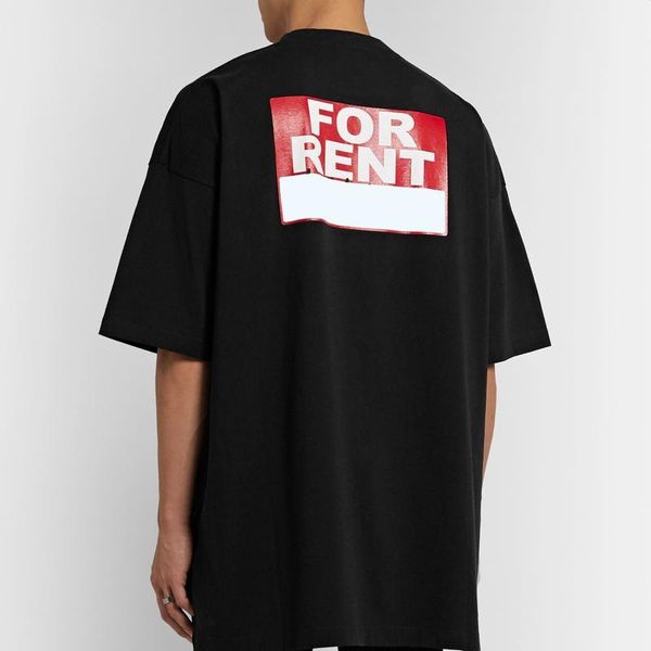 

20ss vt box логотип письмо печатных футболка мода твердые простые короткие рукава летняя футболка хип-хоп улица мужчины женщины футболка ove, White;black