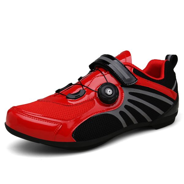 

breathable pro self-locking cycling shoes road bike bicycle shoes ultralight athletic racing sneakers zapatos ciclismo footwear, Black