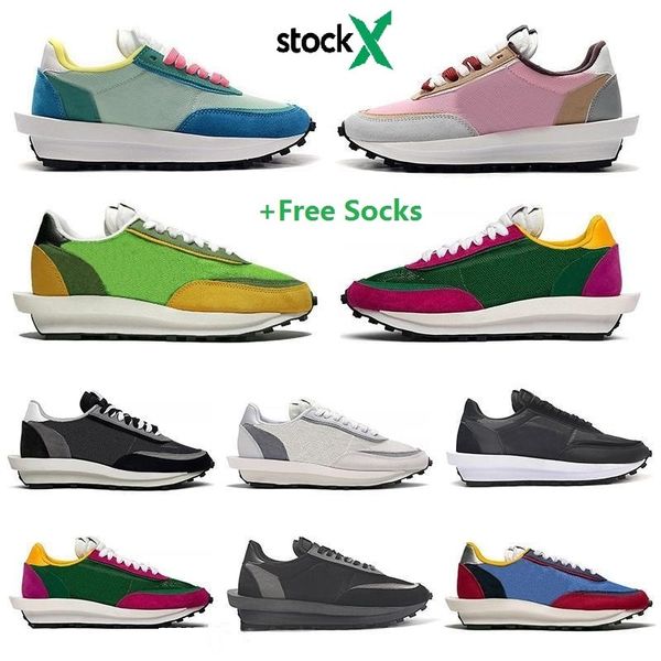 

sacai x ldv waffle daybreak кроссовки для мужчин спортивная обувь ldwaffle тренер женщины черный белый бегун кроссовки дизайнерская обувь eu