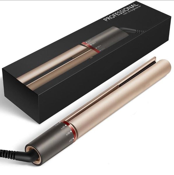 

профессиональный выпрямитель для волос 2 в 1 выпрямление и curling flat iron бигуди утюгов керамических плиты ионного железного stylingtools, Black