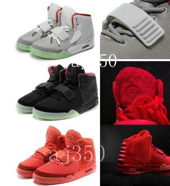 

with box) 2020 kanye west 2 ii nrg black grey red october basketball shoes for men glow in the dark mens trendy sneakers trainersf9e9#