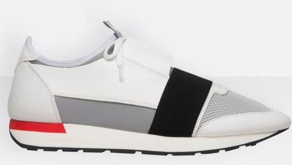 

2019 new race runners outdoor shoes white black red pink leather meshes race runner shoes size 40-46