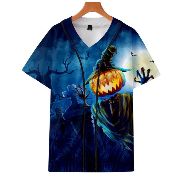 

thin hoodies trend halloween section short sleeve baseball shirts male female style hoodie, Blue;black