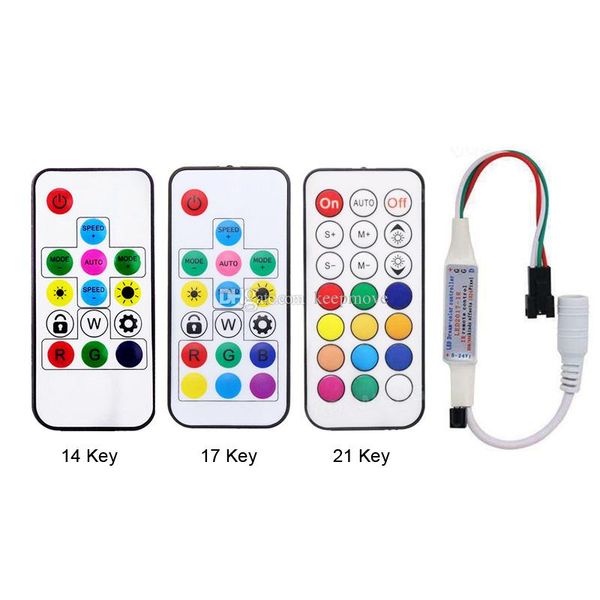 Satin Al Ruya Renk Denetleyicisi Icin 14 17 21 Anahtar Ir Uzaktan Kumanda Led Serit Ws2811 Ws2812b Piksel Modulu Isik Dc5v 24v Kontrol Kabini 1 88 Dhgate Com Da