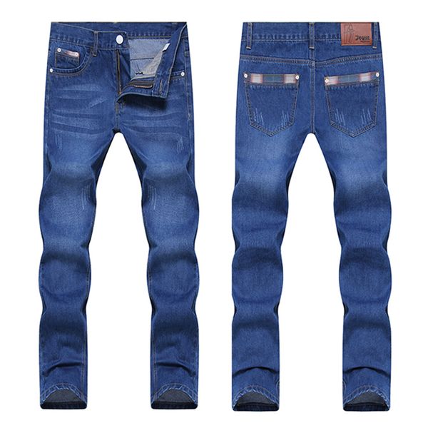 

2018 new stretch-men's blue jeans teen male soft denim trousers 28-38