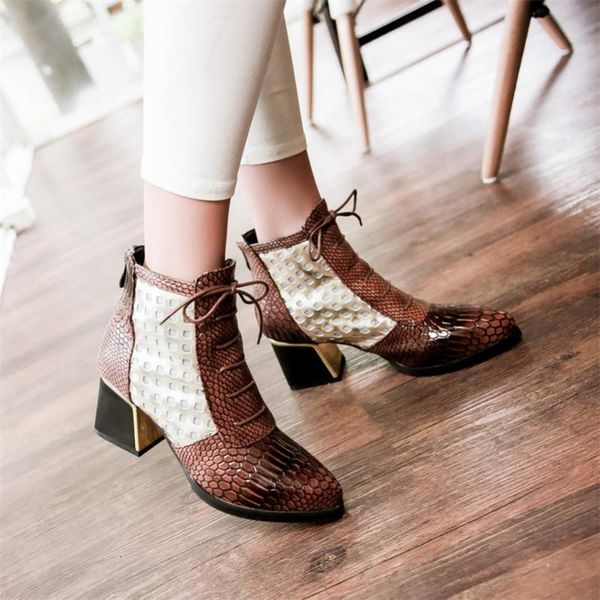 

dilalula 2020 mixed colors pu leather women ankle boots party shoes woman animal prints female short boots big size shoes, Black