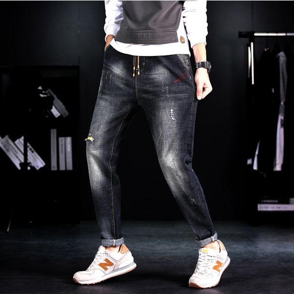 

men's luxury designer jeans jeans, square jeans, men's perfume motorcycles, knight rock revival d2 high waist tight levi jeans, Blue