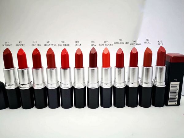 

makeup matte lipstick 3g lipgloss rouge a levre make up lipsticks 13 colors cosmetics epacket +gift
