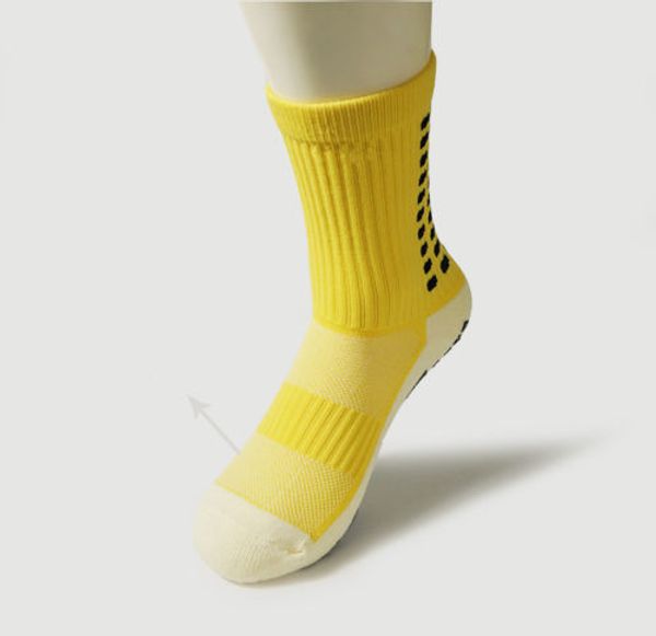 

mens football socks anti slip soccer socks men sports socks good quality cotton calcetines the same type as the trusox 10 colors, Black
