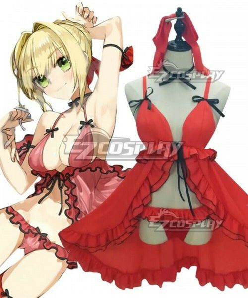 

судьба великий орден fgo сабля неро клавдий altria пендрагон пижамы косплей, Black;red