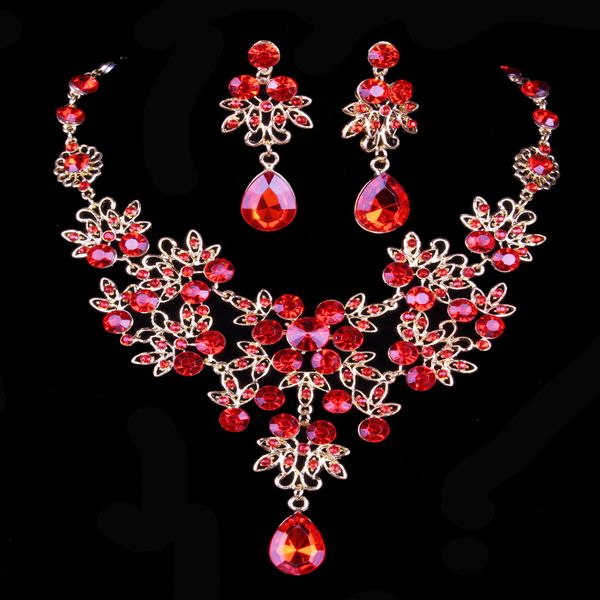 Moda tendência bridal jewelry set fábrica diretamente venda de alta qualidade mulheres conjunto de jóias de casamento conjunto de jóias