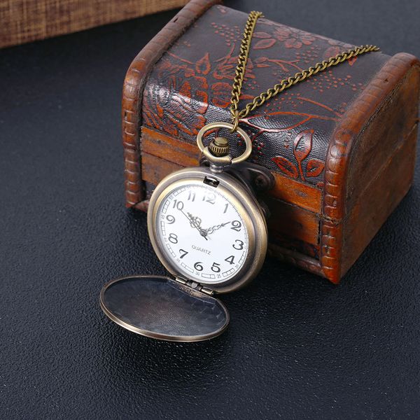 

bronze vintage classic lion father and son memorial wall watch love dad quartz pocket watch 8950, Slivery;golden