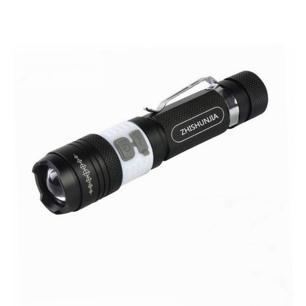 

zhishunjia xm-l t6 + cob 3-mode белый + красный зум-фонарик - черный