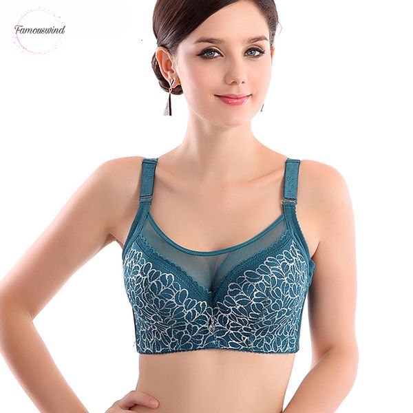 

female big size bras lace four and eye underwear push up b d intimates bralette bra full cup bra lingerie, Red;black