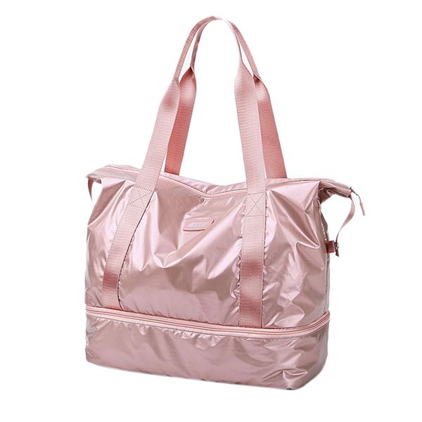 

abdb-women tote bag waterproof oxford spinning travel bags large capacity sports bag fitness shoulder fashionable solid hand