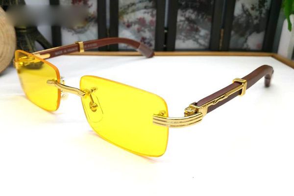 Großhandels-Holz-Sonnenbrille 2019 Männer Vintage-Marken-Designer-Sonnenbrille für Damen Buffalo Horn Brillen mit Box Brillen Sommer-Stil Luxur