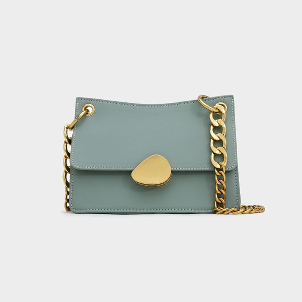 

2020 new women's shoulder bag korean version of the simple ladies leather buckle clutch bag fashion and wild ladies shoulder