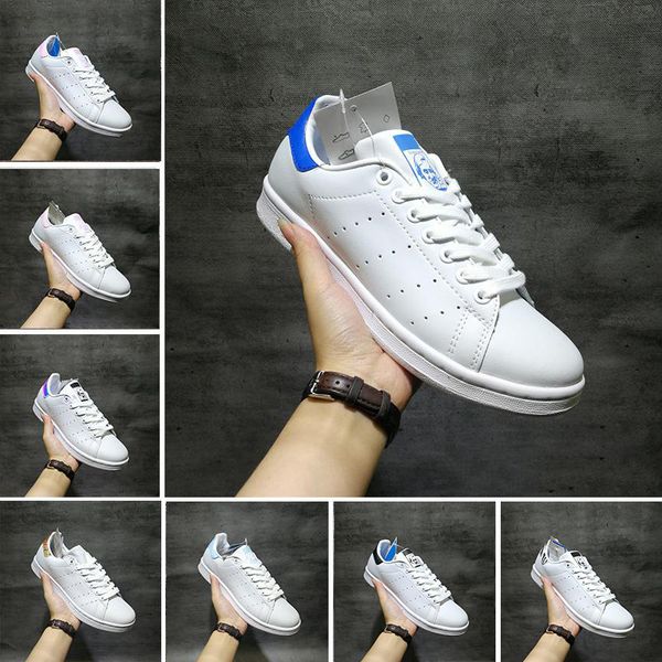 

top fashion stan smith классическая повседневная обувь для мужчин и женщин тройной черный белый золотой уличной кожи спортивный дизайнер кро, Black
