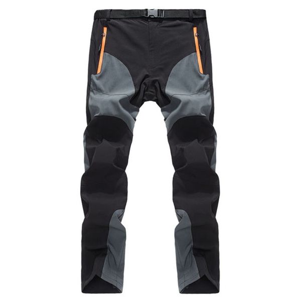 

2018 men's casual cargo pants men warm sweatpants windbreaker waterproof long trousers mens softshell pants pantalon homme, Black