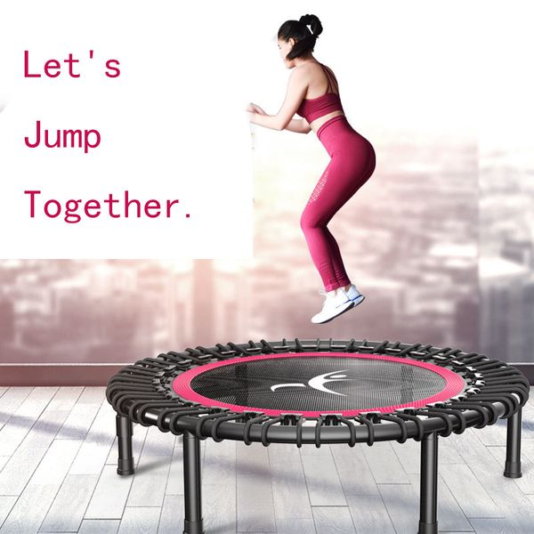 

trampolines 40" portable round mute trampoline household indoor fitness dedicated elastic rope for kids equipment