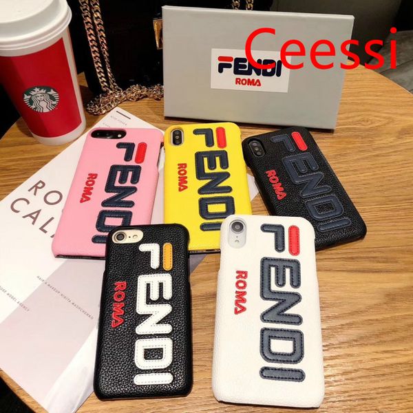 

2019 new arrival cellphone case fashion letters for iphone6/7/8,6p/7p/8p,x/xs,xr,xs max with four color box availiable wholesale