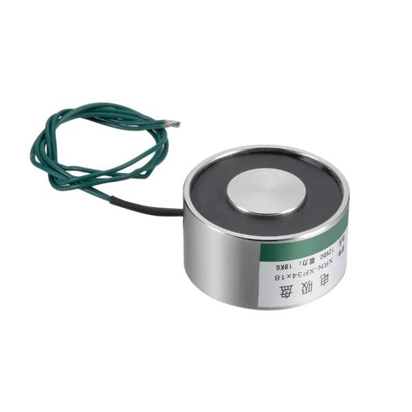 

uxcell 34mm x 18mm dc12v 180n sucking disc solenoid lift holding electromagnet