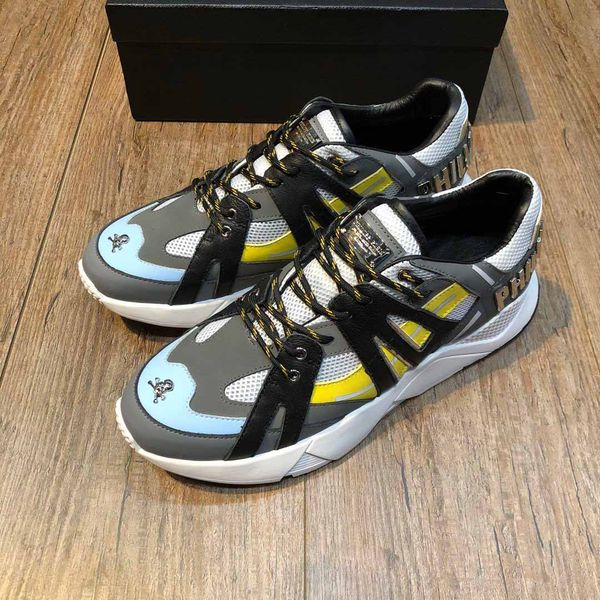 

new style high-end luxury men's driving casual shoes sports basketball shoes triple fashiondesigner platform men's shoes size 38-4