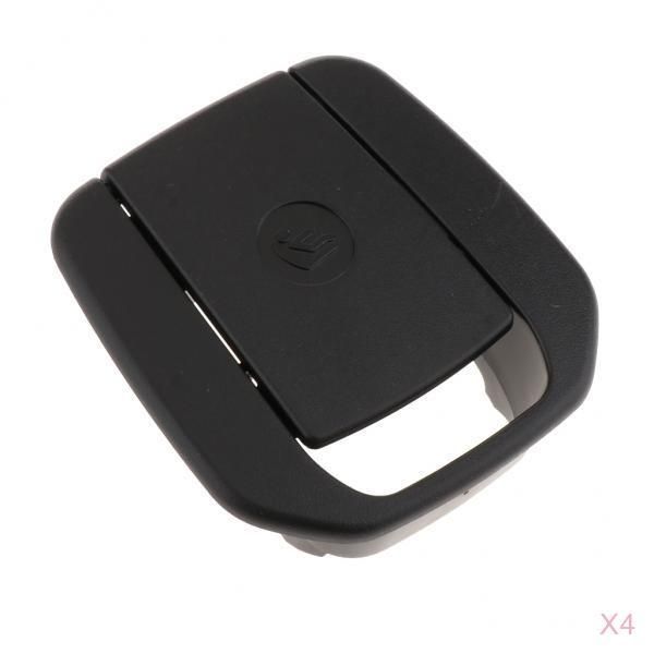 

4 pieces rear seat black isofix mount cover for e90 e91 e81 f20 black