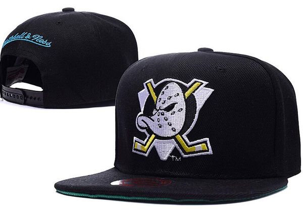 

Новый Дизайнер НХЛ Могучий Хоккей Snapback Шляпы Анахейм Утки костяная шапка Плоская