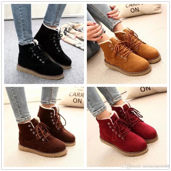 

australian ladies snow boots female middle tube beef tendon bottom student non-slip cotton boots with winter warm boots shoes