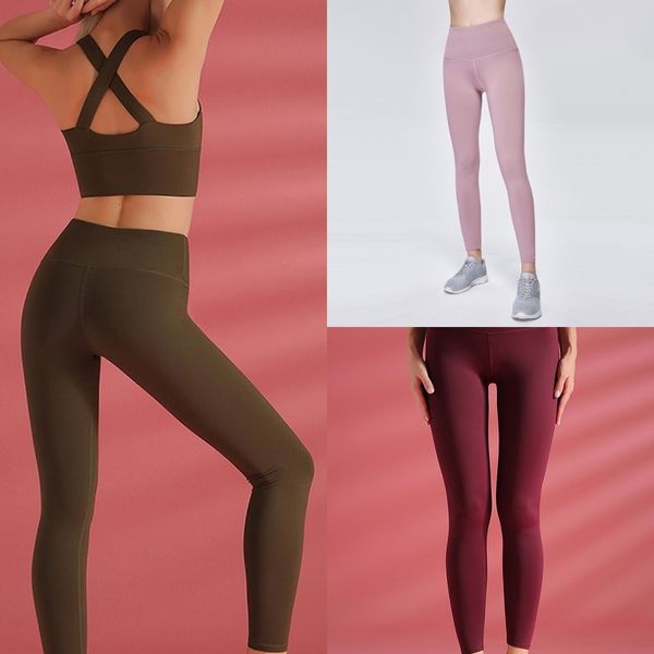 

competition hipping cod lady solid pocket high-waist hip stretch underpants running fitness yoga flesh colored yoga pant shorts, White;red