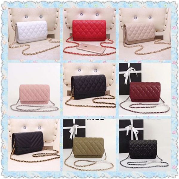 

De igner luxury handbag heep kin caviar metal chain gold ilver de igner handbag leather bag flip diagonal houlder bag with