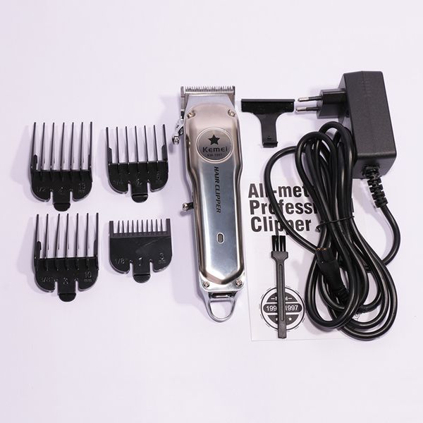 

cortadora profesional 110-240v all-metal professional clipper for barber rechargeable hair trimmer men electric beard shaver cutting machine